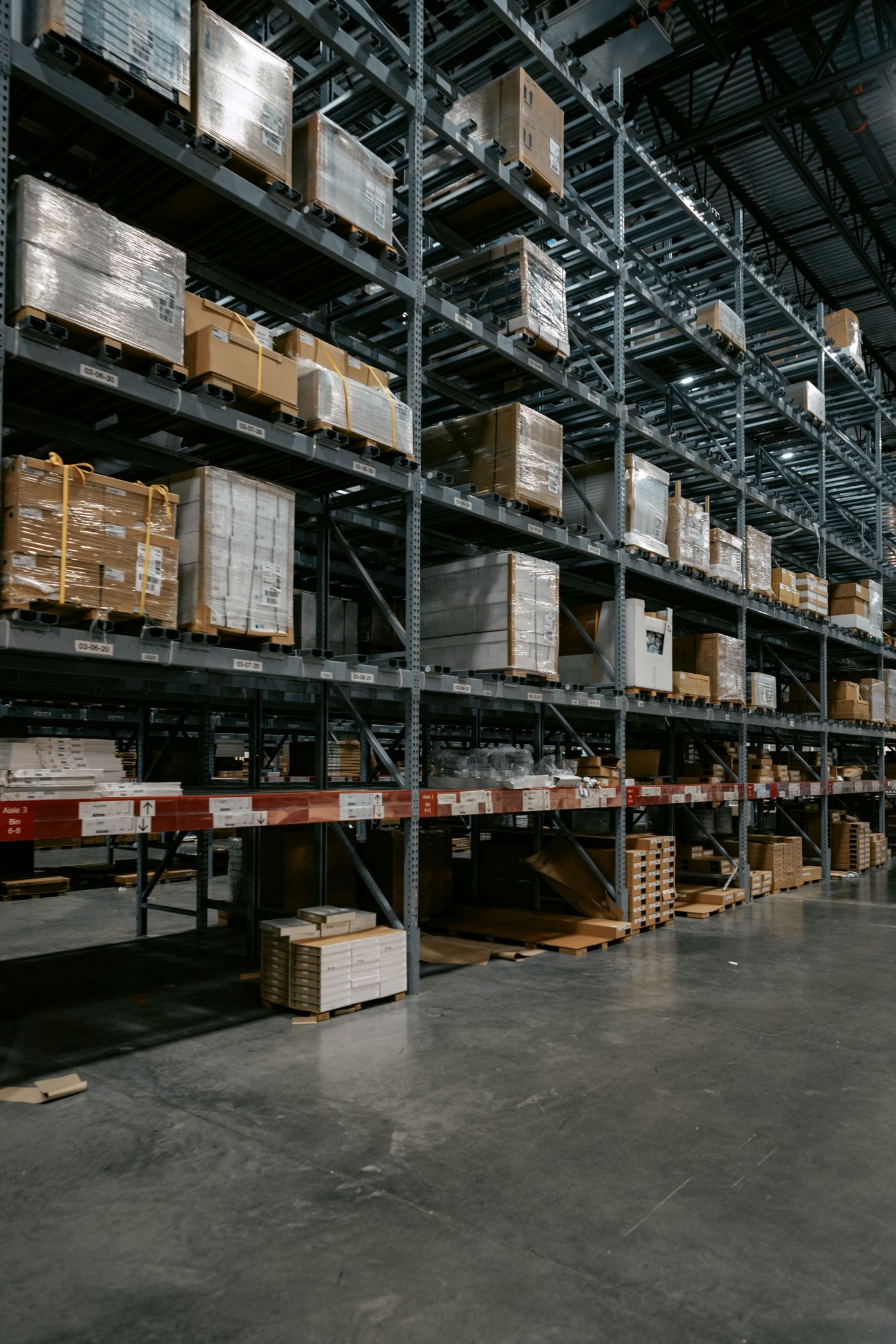 Warehouse storage racking, for reference